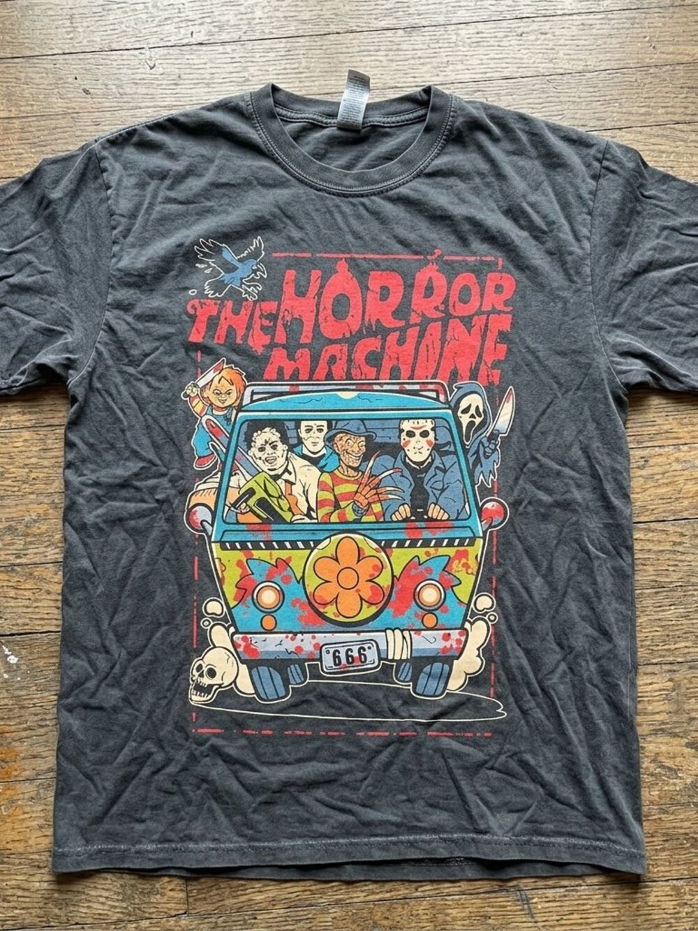 Halloween Horror Machine Shirt, Comfort Colors Halloween Get In Loser Shirt char